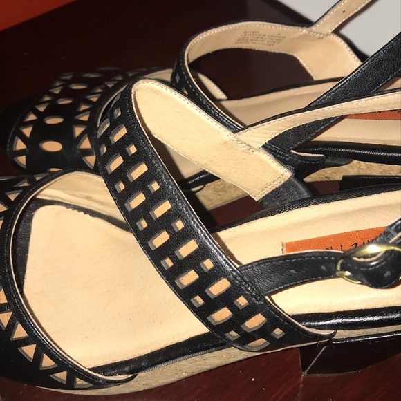 Miz Mooz Roma leather and cork heels size 9 - Picture 6 of 8